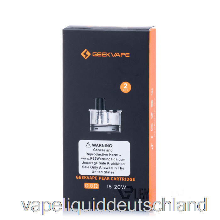Geek Vape Peak Ersatzpods 0,8 Ohm Peak Pods Vape Deutschland